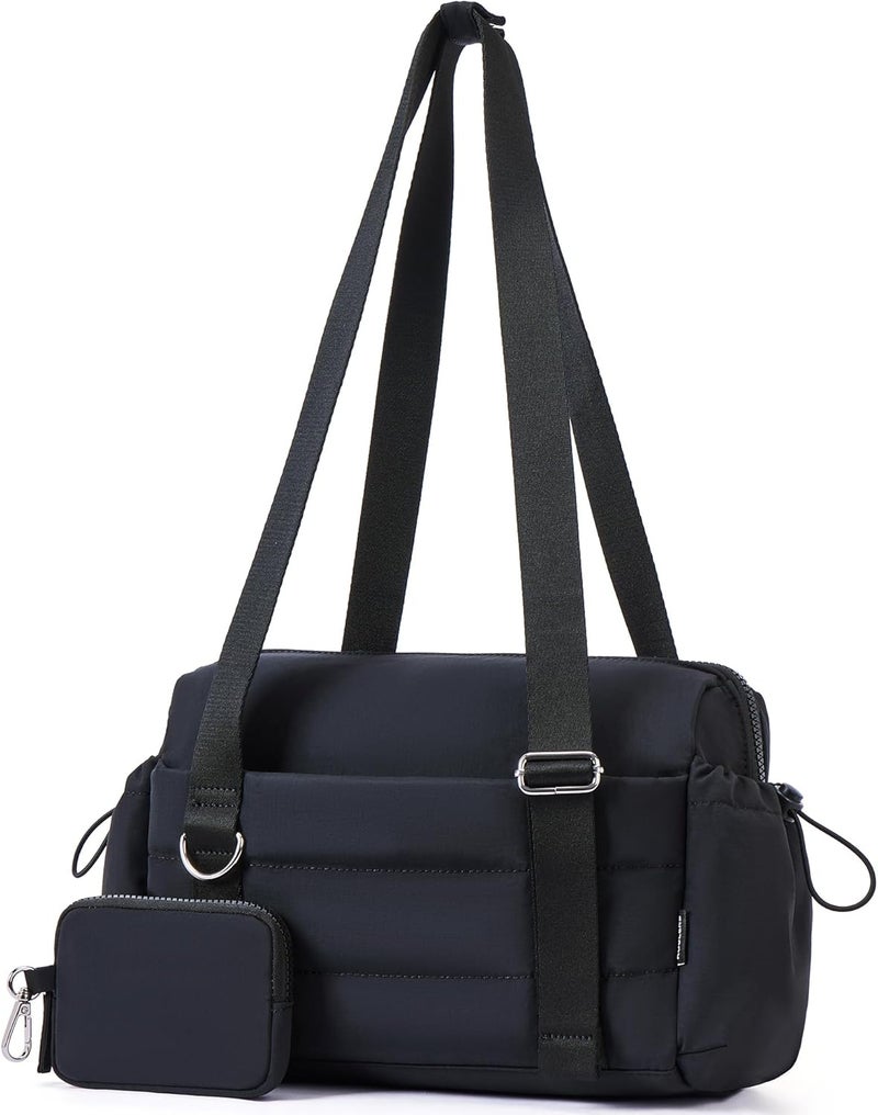Roulens Small Gym Bag for Women 2 Set Mini Gym Duffle Bag with Wet Compartment and Coin Wallet, Gym Tote Bag for Workout/Sport/Travel - Image 1